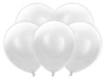 LED Luftballon Set - 5 Luftballons Ø30 cm | Weiß