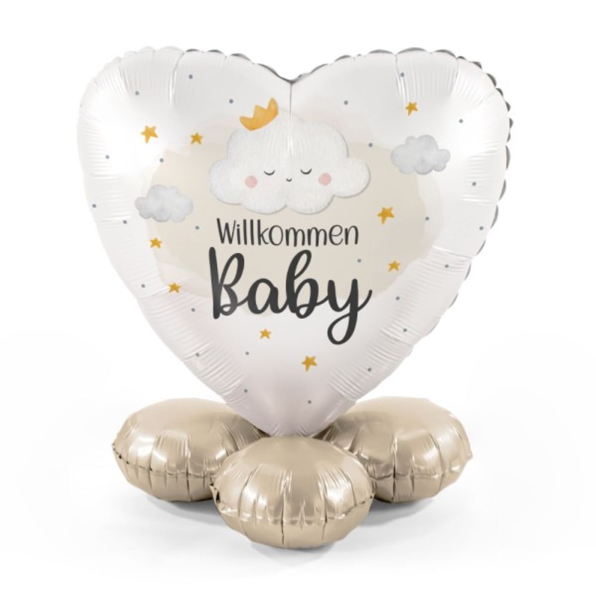 Folienballon Bouquet "Willkommen Baby"