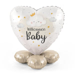 Folienballon Bouquet "Willkommen Baby"