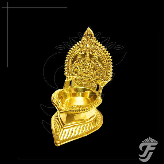 BRASS BABY KAMATCHI VILAKKU - 3.5" product image 1