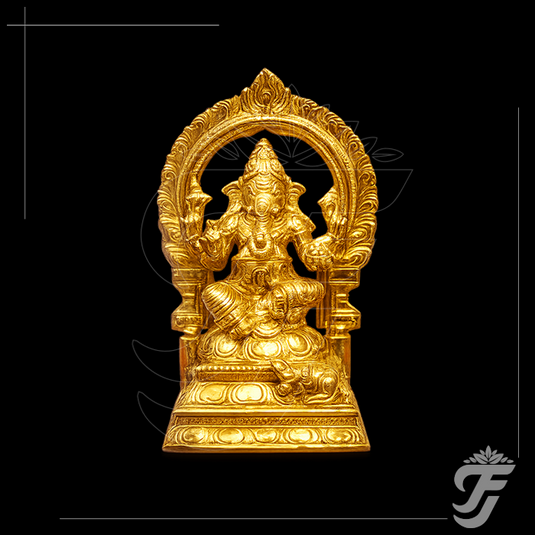 BRASS GANESH STATUE - 6 INCH product image 1