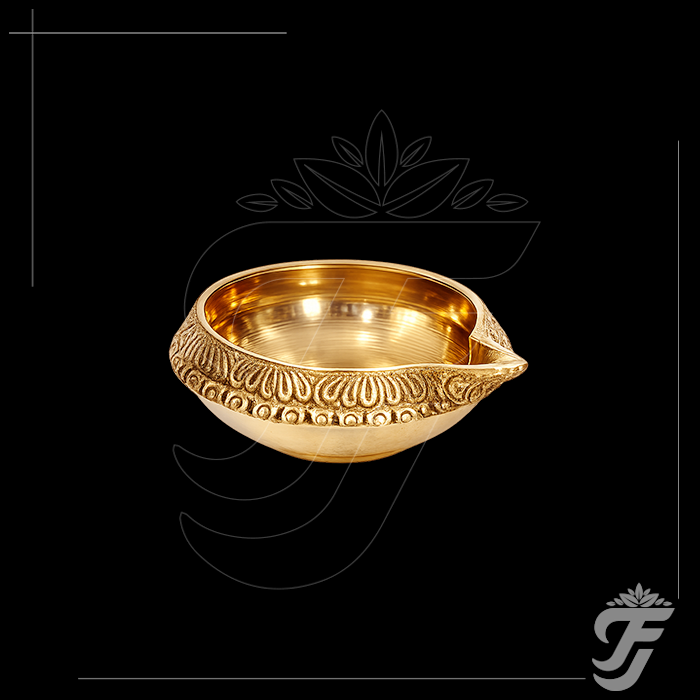 BRASS KUBER LAMP WITHOUT STAND-4 INCH product image 1