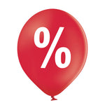 Luftballon Ø30cm "Sale" | 6 Stk. - Rot Pastell