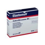 Elastomull, elastische Fixierbinde, 4m gedehnt, 4 cm, weiß, Packung 20 Binden
