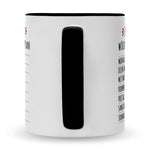 Bedruckte Tasse mit Spruch Ruhestand Plan