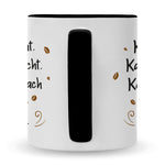 Bedruckte Tasse mit Spruch Kaffee redet nicht