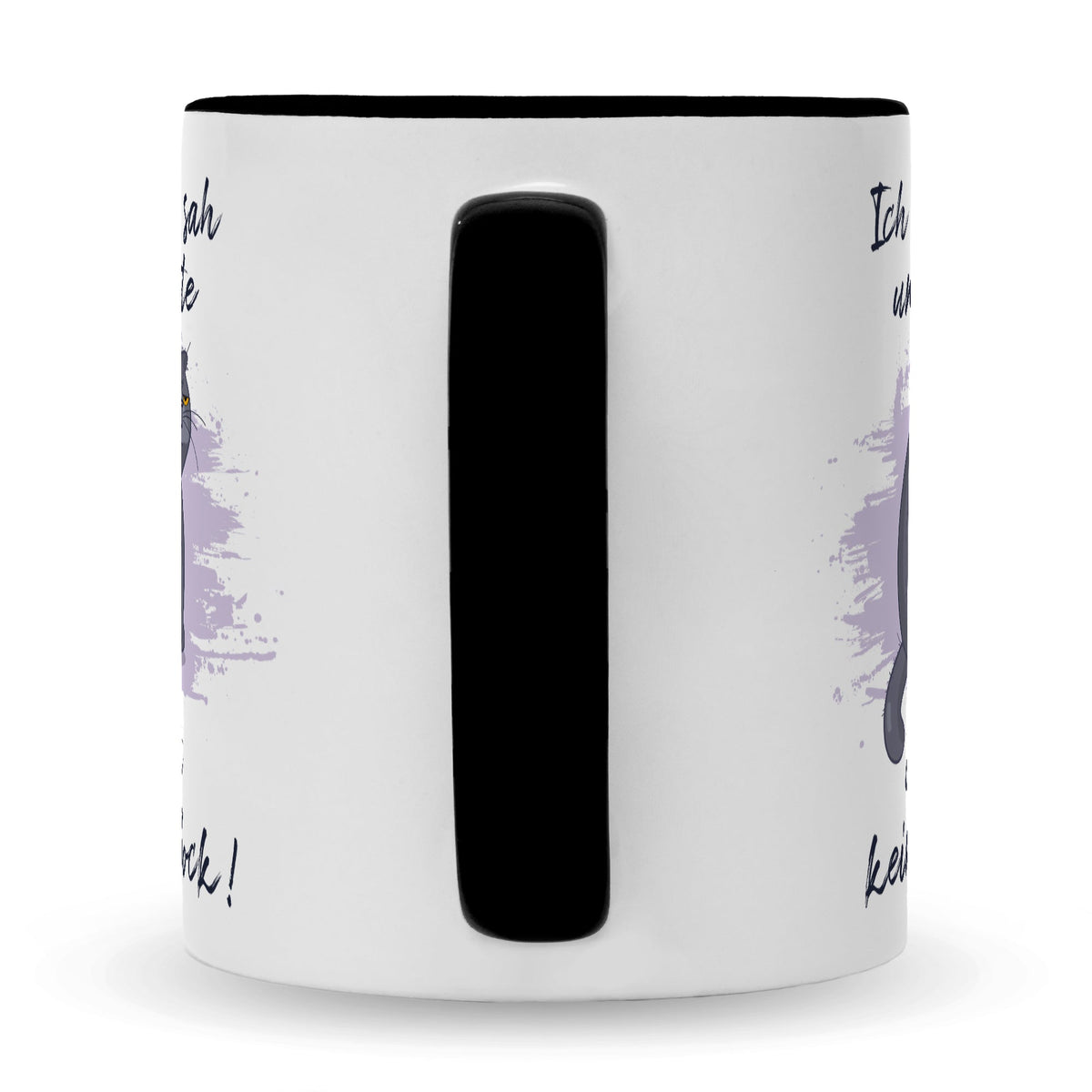 Bedruckte Tasse mit Spruch Ich kam, sah und hatte direkt keinen Bock V2