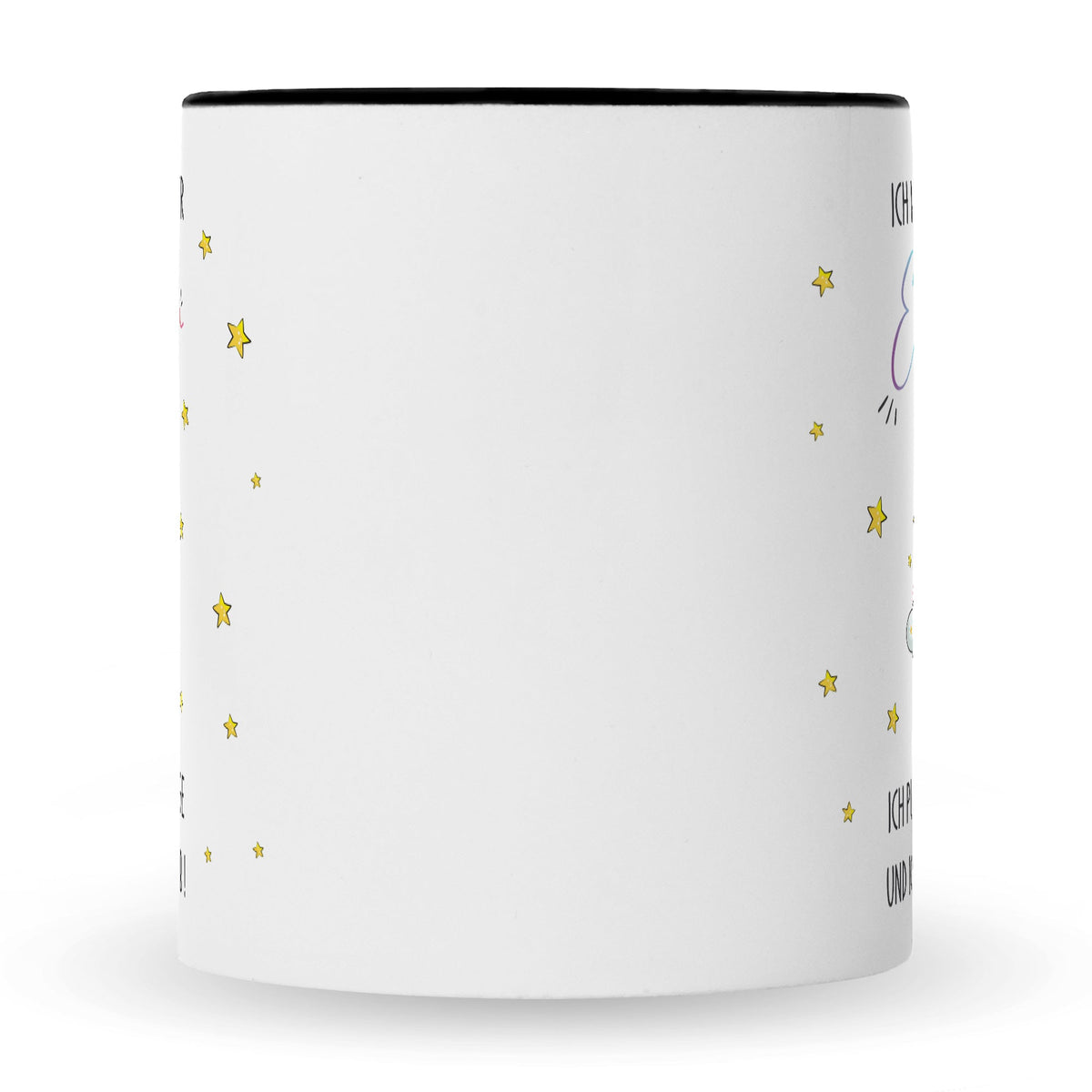 Bedruckte Tasse mit Spruch Königin der Einhörner