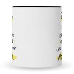 Bedruckte Tasse mit Spruch Ich beobachte euch alle
