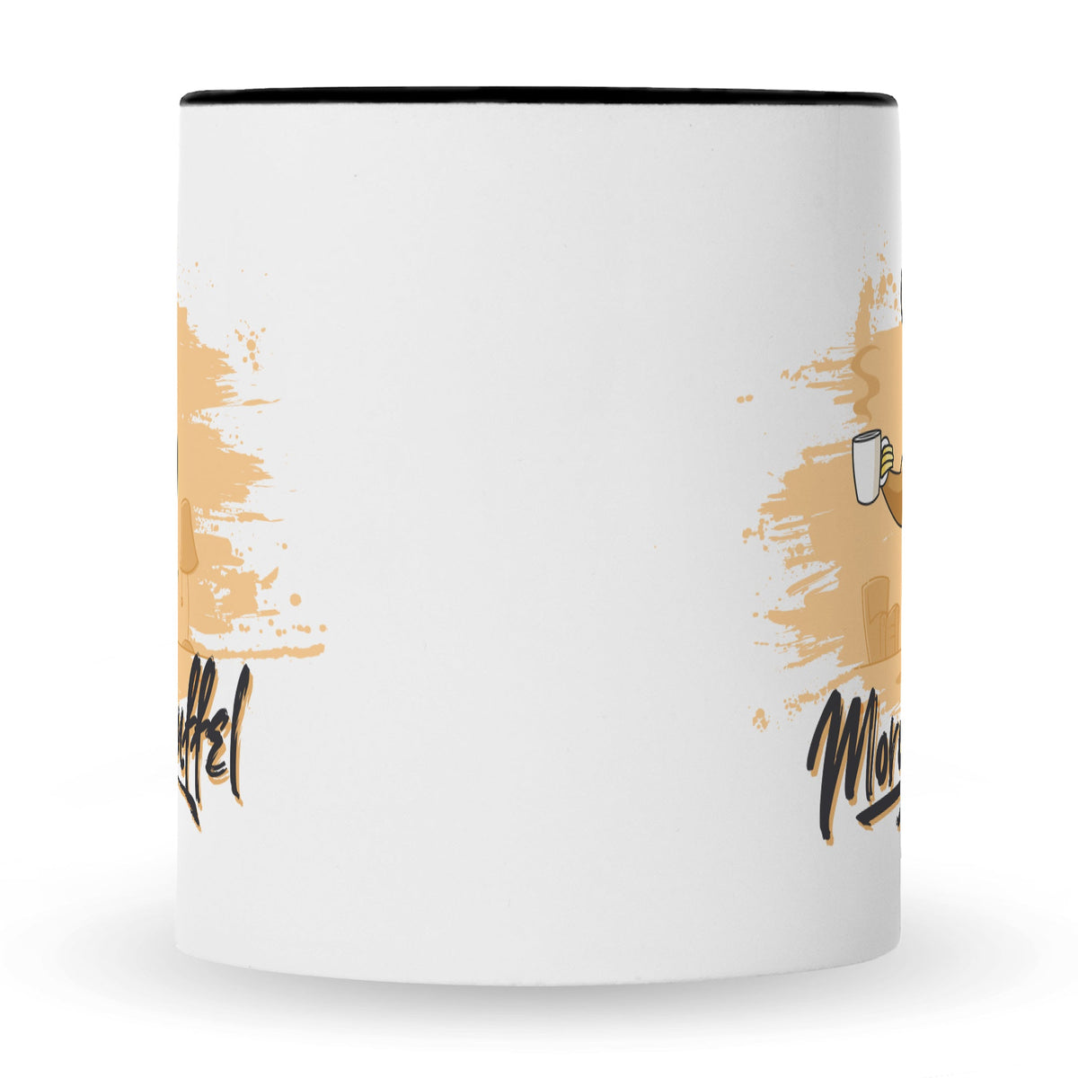 Bedruckte Tasse mit Spruch Morgenmuffel