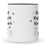 Bedruckte Tasse mit Spruch Kaffee redet nicht