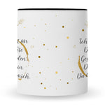 Bedruckte Tasse Schatz Ich habe versucht