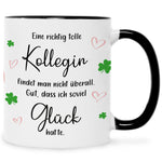 Bedruckte Tasse mit Spruch Tolle Kollegin