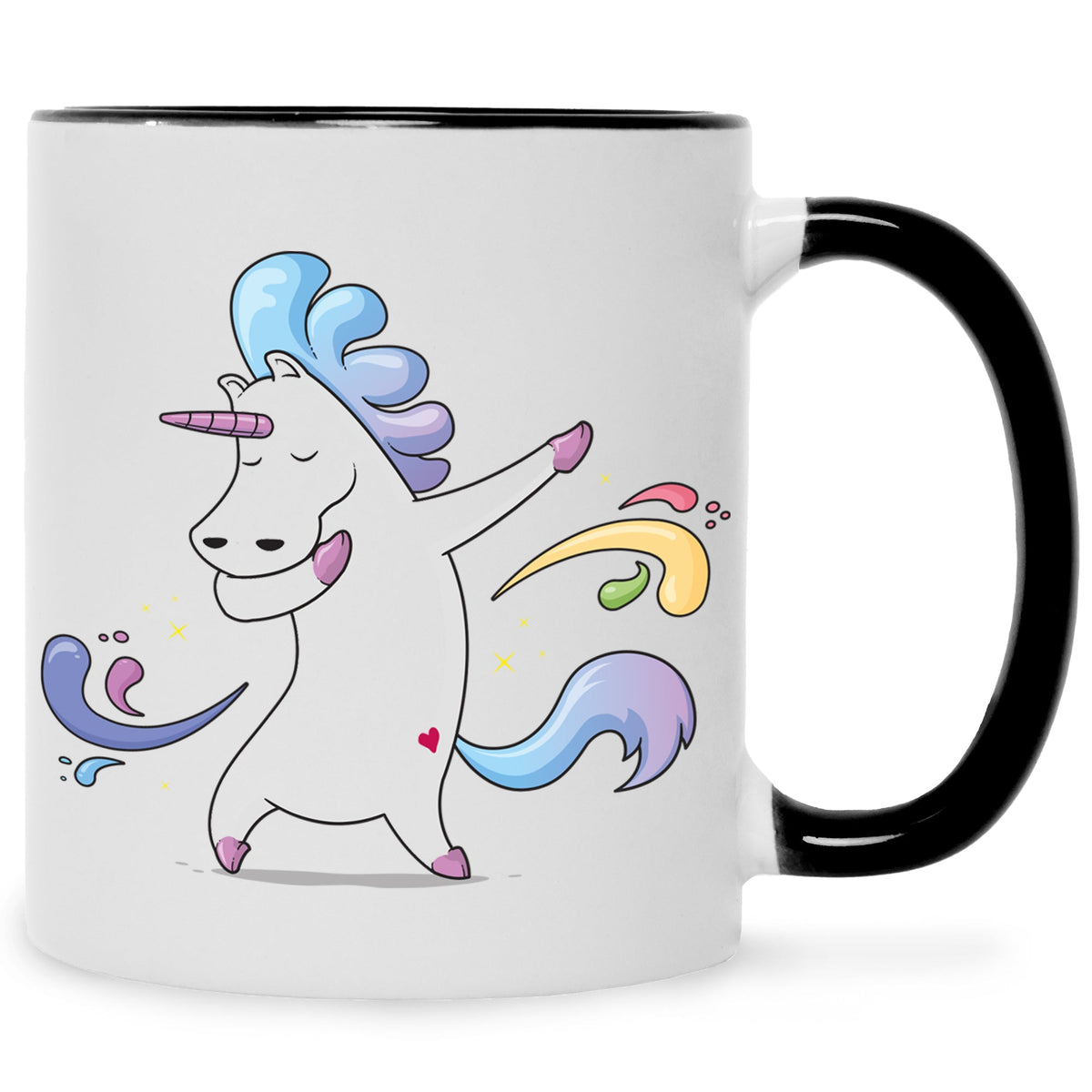 Bedruckte Tasse mit Motiv Einhorn