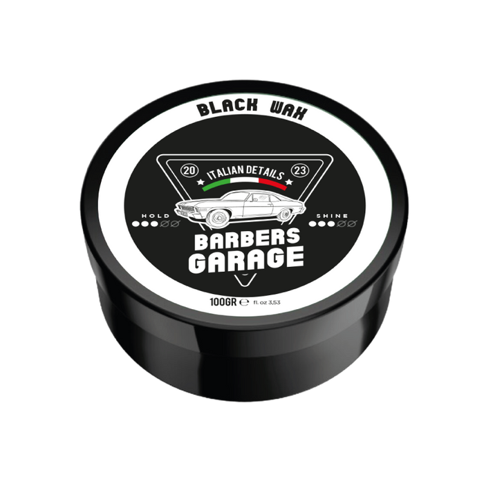 Barbers Garage schwarzes Haarwachs gegen graue Haare (100g)