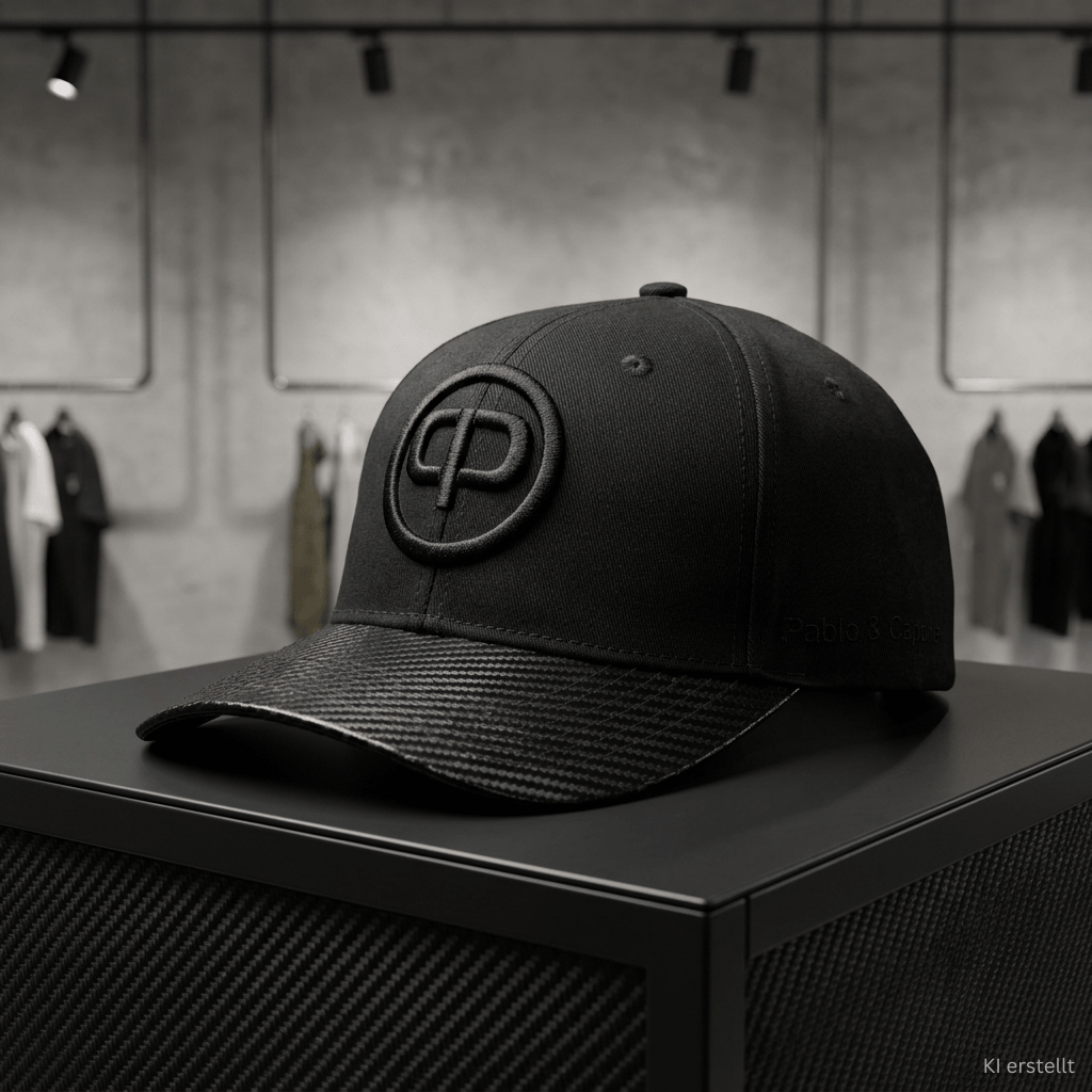 Baseball Cap - Black & Black Carbon