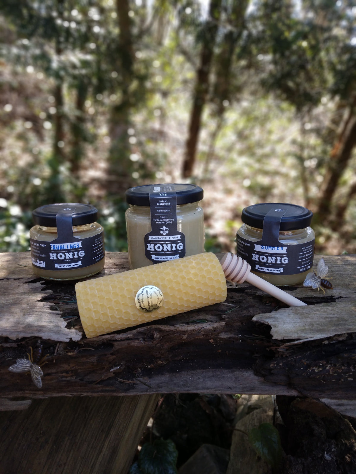 Bee Honey – Honig-Geschenkset mit Kerze