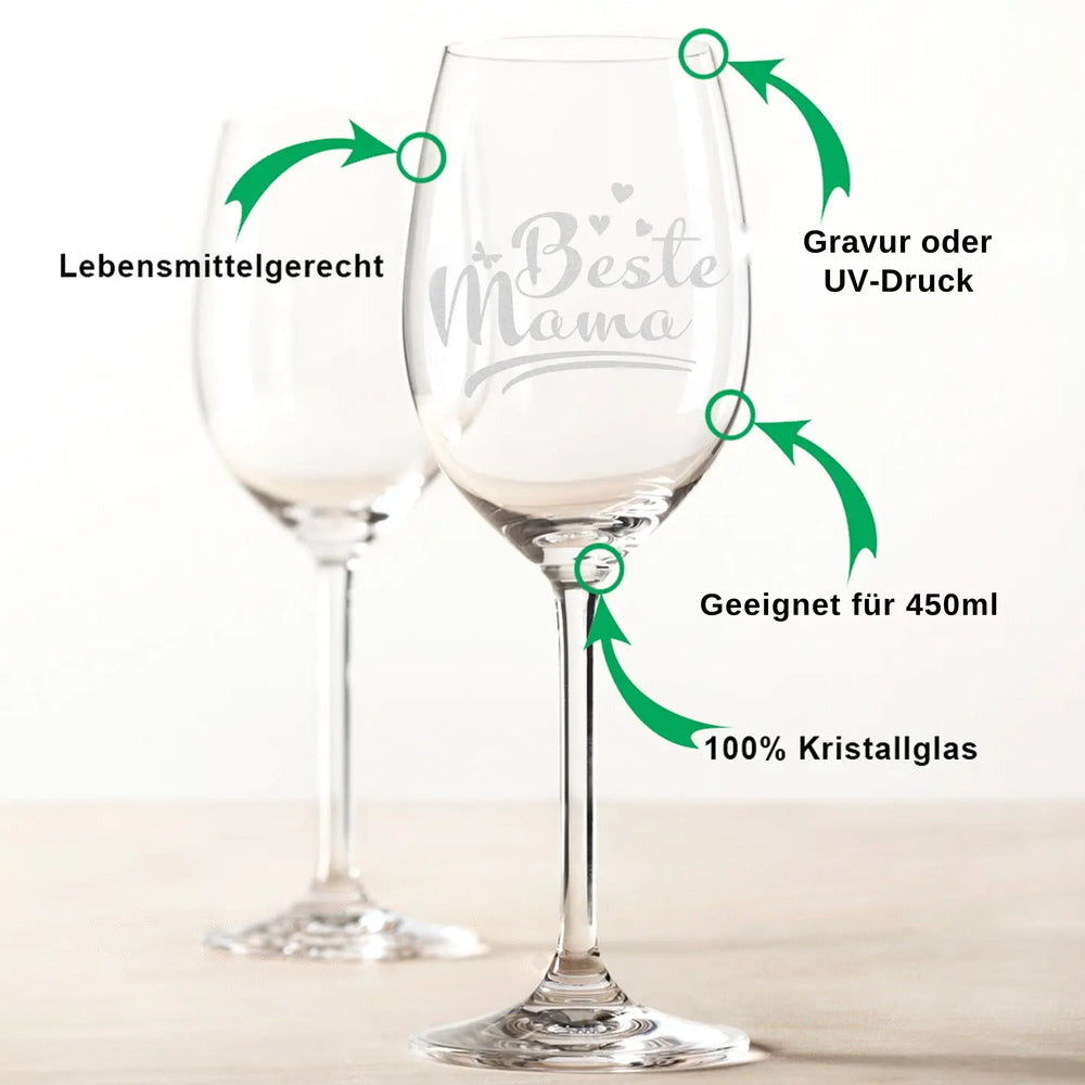 Stölzle Lausitz Weinglas mit Gravur "Beste Mama"