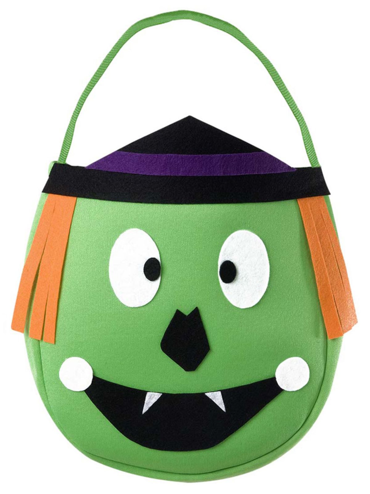 Halloween Betteltasche Vogelscheuche 46x22cm | Grün
