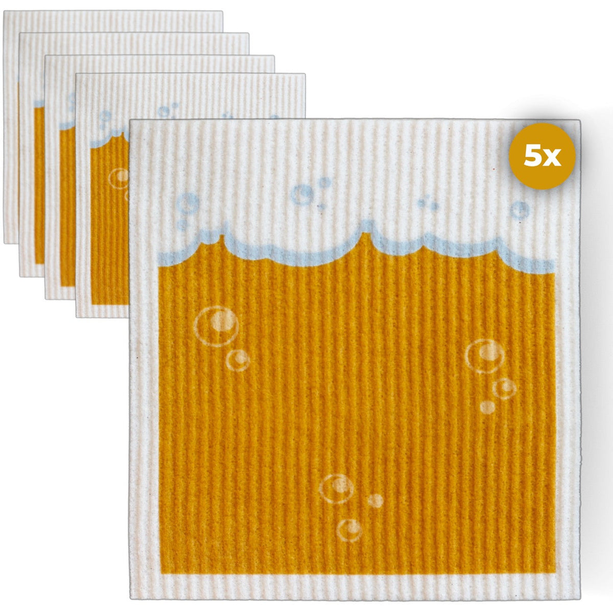 Bier Spültücher bedruckt (5x) als nette Geschenkidee