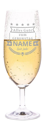 Stölzle Lausitz Bierglas mit Gravur "Happy Birthday"