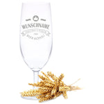Stölzle Lausitz Bierglas mit Gravur "Bierkönig"