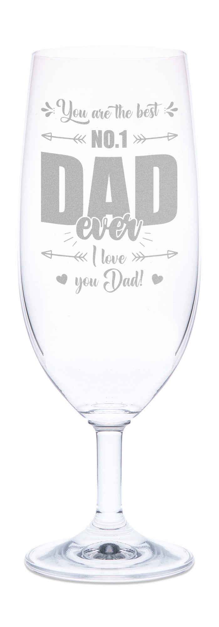 Stölzle Lausitz Bierglas mit Gravur "No. 1 Dad"