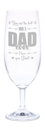 Stölzle Lausitz Bierglas mit Gravur "No. 1 Dad"