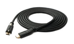 USB 3.1 Gen 2 100W Kabel 2 m Typ C Stecker zu Stecker Schraube in Schwarz | System-S