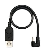 USB 2.0 Kabel 30 cm Micro B Stecker zu Typ A Stecker 180° Winkel Schwarz | System-S