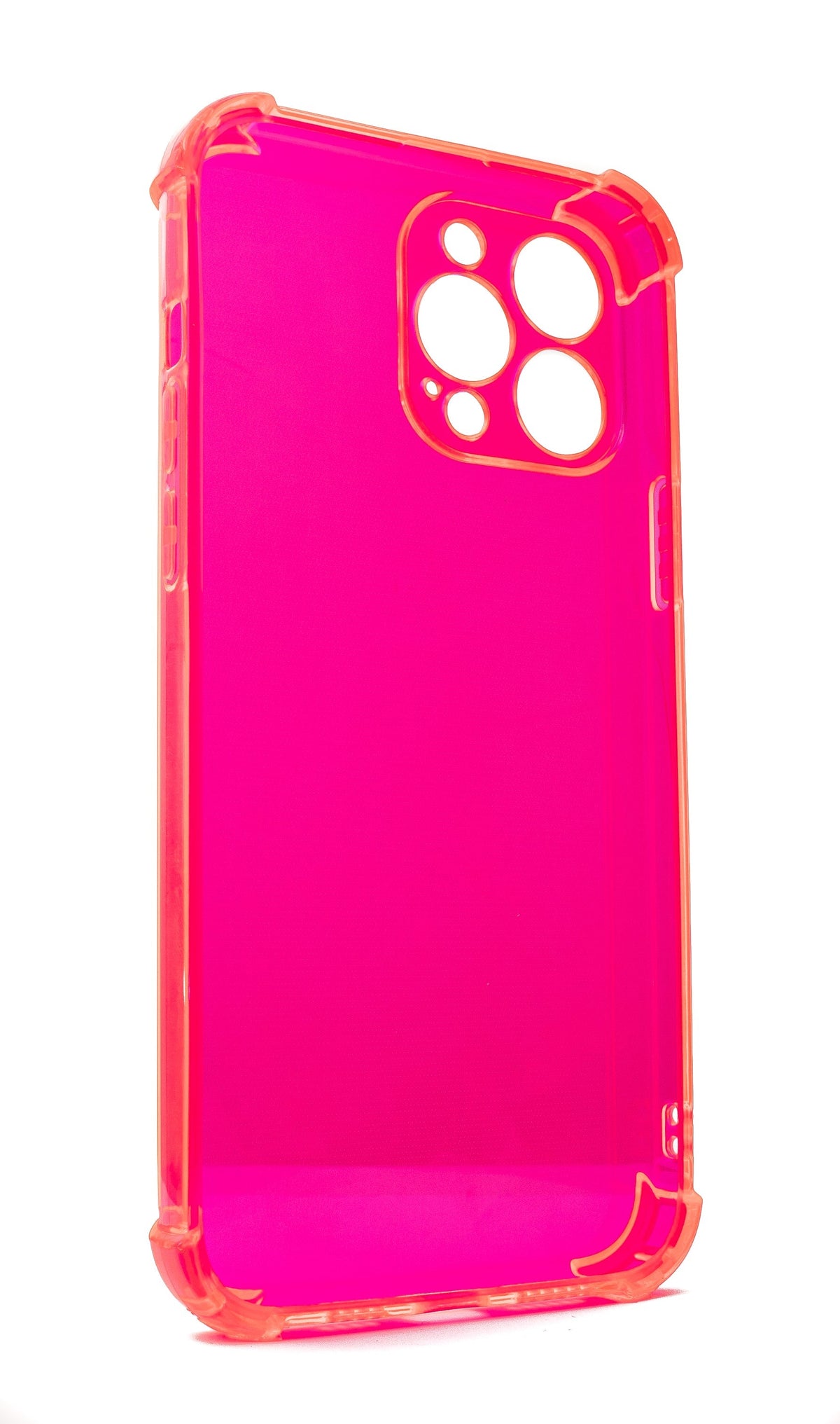 Schutzhülle aus Silikon in Pink Transparent Hülle für iPhone 13 Pro Max | System-S