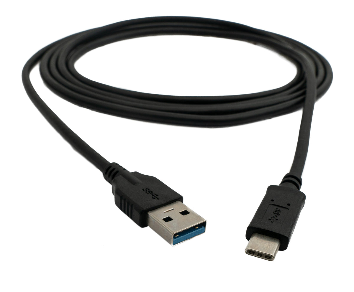 USB 3.1 Kabel 200 cm Typ C Stecker zu 3.0 Typ A Stecker in Schwarz | System-S