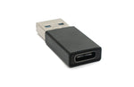 USB 3.1 Adapter Typ C Buchse zu 3.0 Typ A Stecker Kabel in Schwarz | System-S
