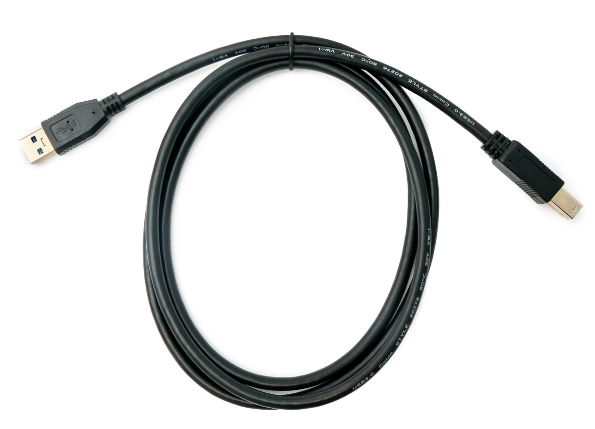 USB 3.0 Kabel 150 cm Typ B Stecker zu A Stecker in Schwarz | System-S