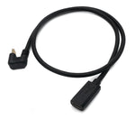 USB 3.1 U Turn 60 cm Kabel Typ C Stecker zu Buchse 360° Winkel in Schwarz | System-S