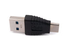 USB 3.1 Adapter Typ C Stecker zu 3.0 Typ A Stecker Kabel in Schwarz | System-S