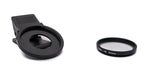 Stern Filter 6 Punkt 37 mm Star Light Linse mit Clip für Smartphones in Schwarz | System-S