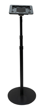 Boden Ständer 150cm 360° Halterung abschließbar für iPad Mini 6 (2021) in Schwarz | System-S