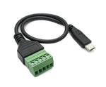 USB 3.1 Kabel 30cm Typ C Stecker zu 5 polig Leiterplattenstecker Adapter Schwarz | System-S