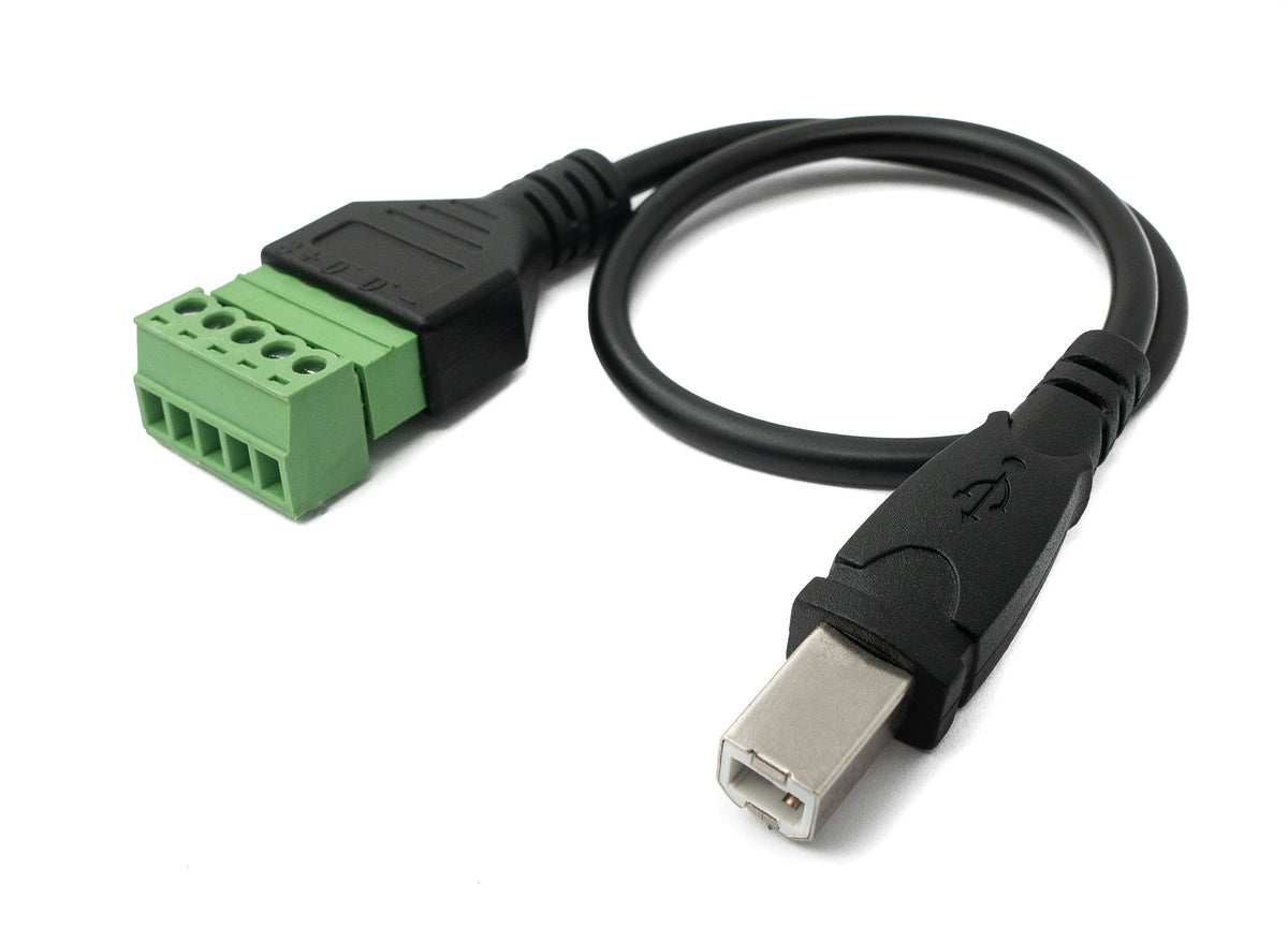 USB 2.0 Kabel 30cm Typ B Stecker zu 5 polig Leiterplattenstecker Schwarz | System-S