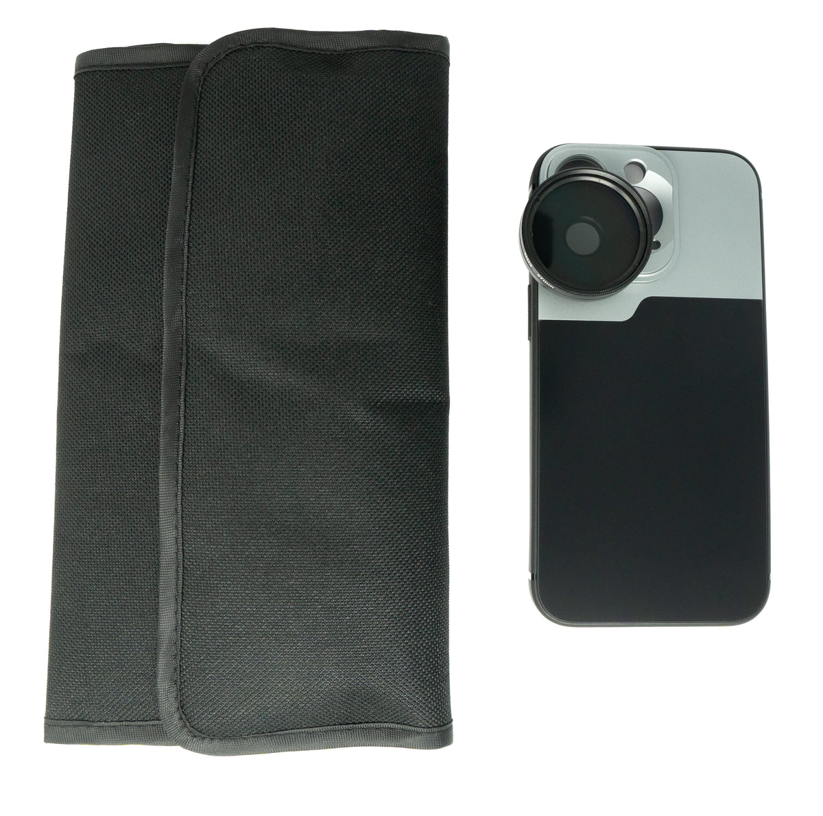 ND Filter Set 37 mm Neutraldichte mit Hülle und Tasche für iPhone 13 Pro | System-S
