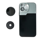 ND Vario Filter 37 mm 2 bis 4000 Neutraldichte mit Hülle für iPhone 13 Pro Max | System-S