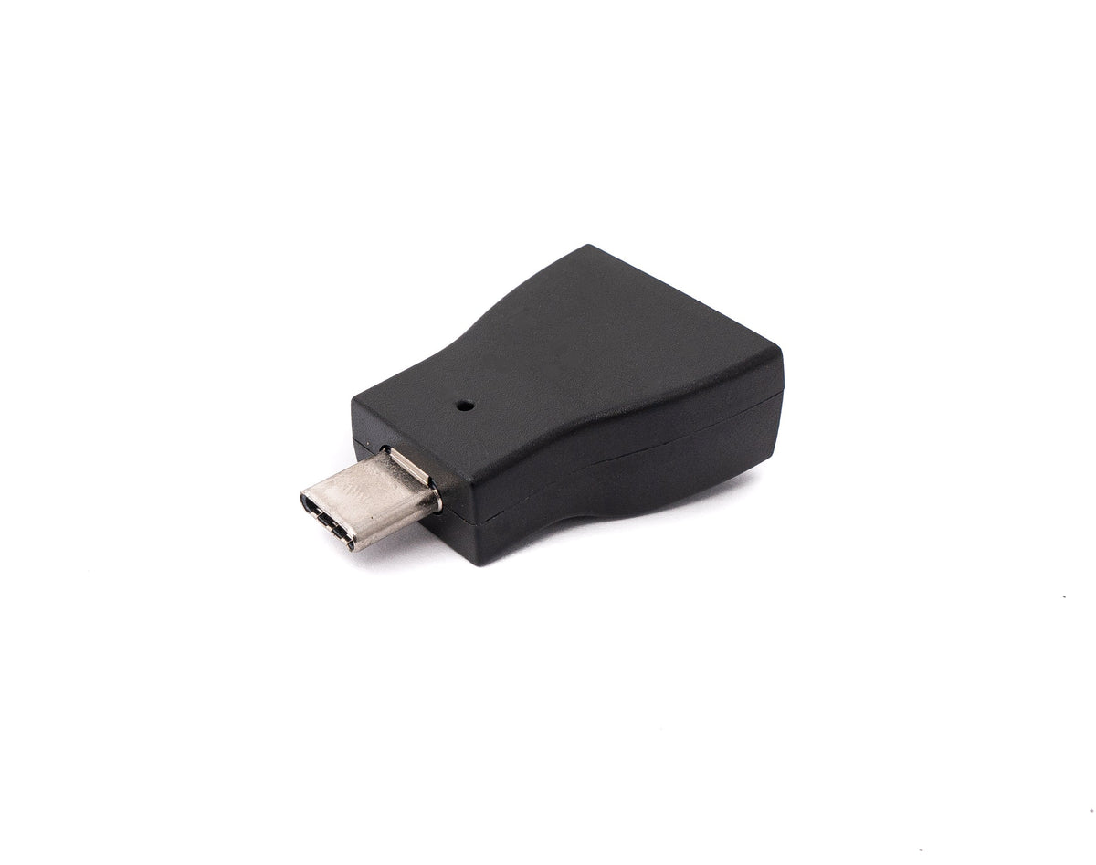 Audio USB Adapter 3,5 mm Klinke Buchse zu 3.1 Typ C Stecker AUX Kabel in Schwarz | System-S
