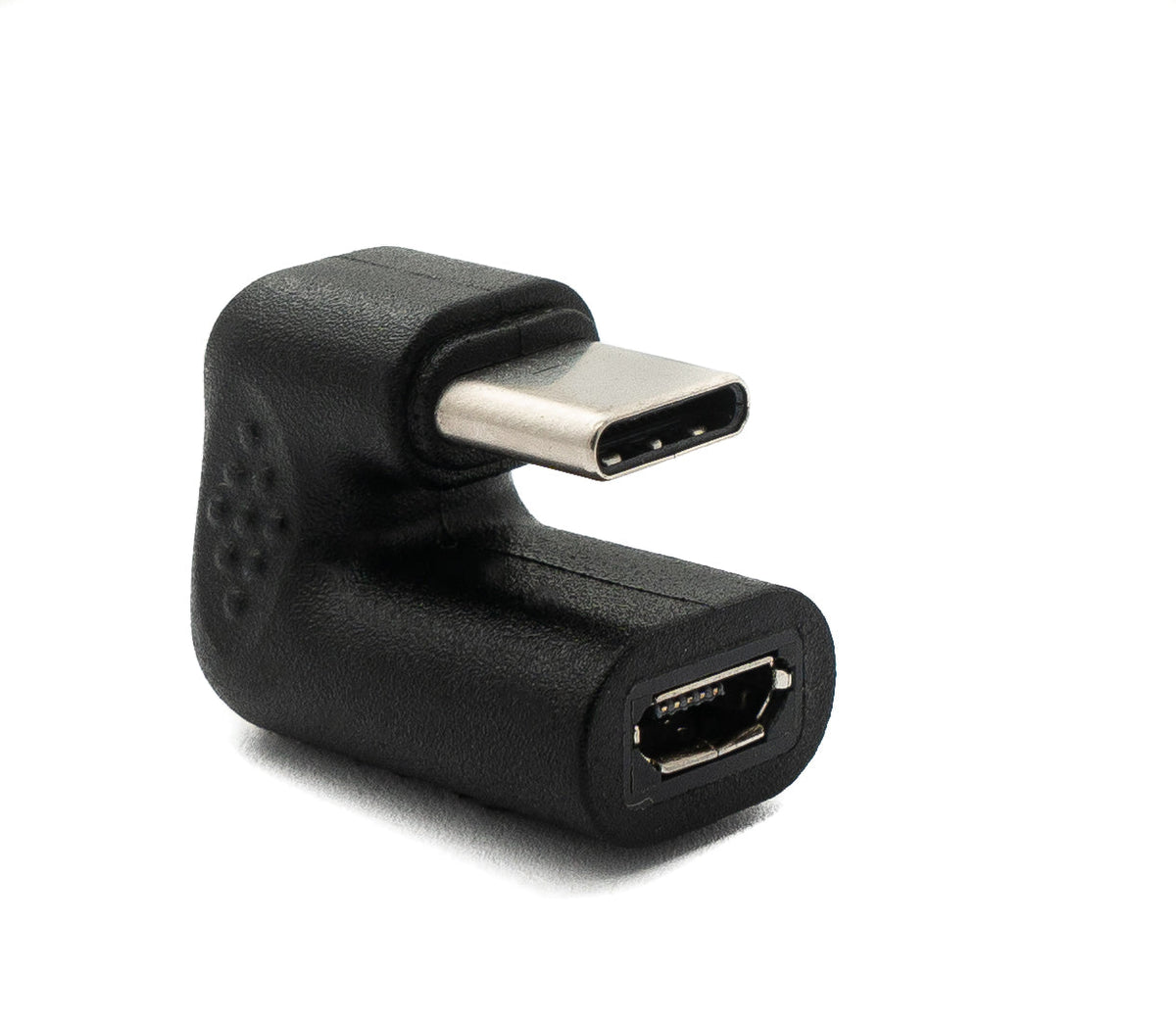 USB 3.1 U Turn 180° Adapter Typ C Stecker zu 2.0 Micro B Buchse Kabel in Schwarz | System-S