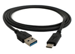 USB 3.1 Kabel 150 cm Typ C Stecker zu 3.0 Typ A Stecker in Schwarz | System-S