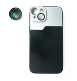 Zoom Linse 3x Tele Objektiv Filter mit Hülle in Schwarz für iPhone 13 | System-S