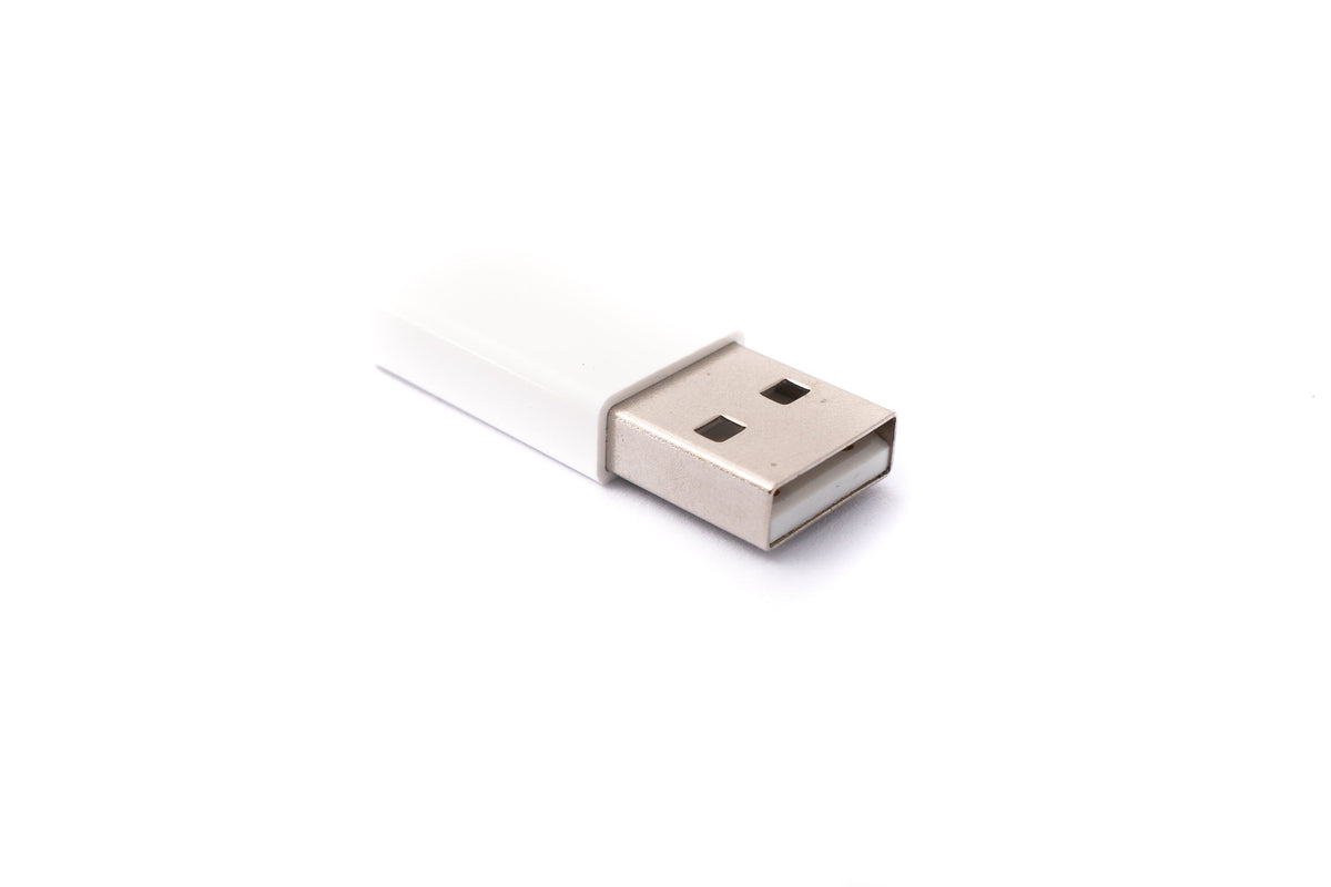 USB 3.1 Adapter Typ C Buchse zu 2.0 Typ A Stecker Kabel in Weiß | System-S