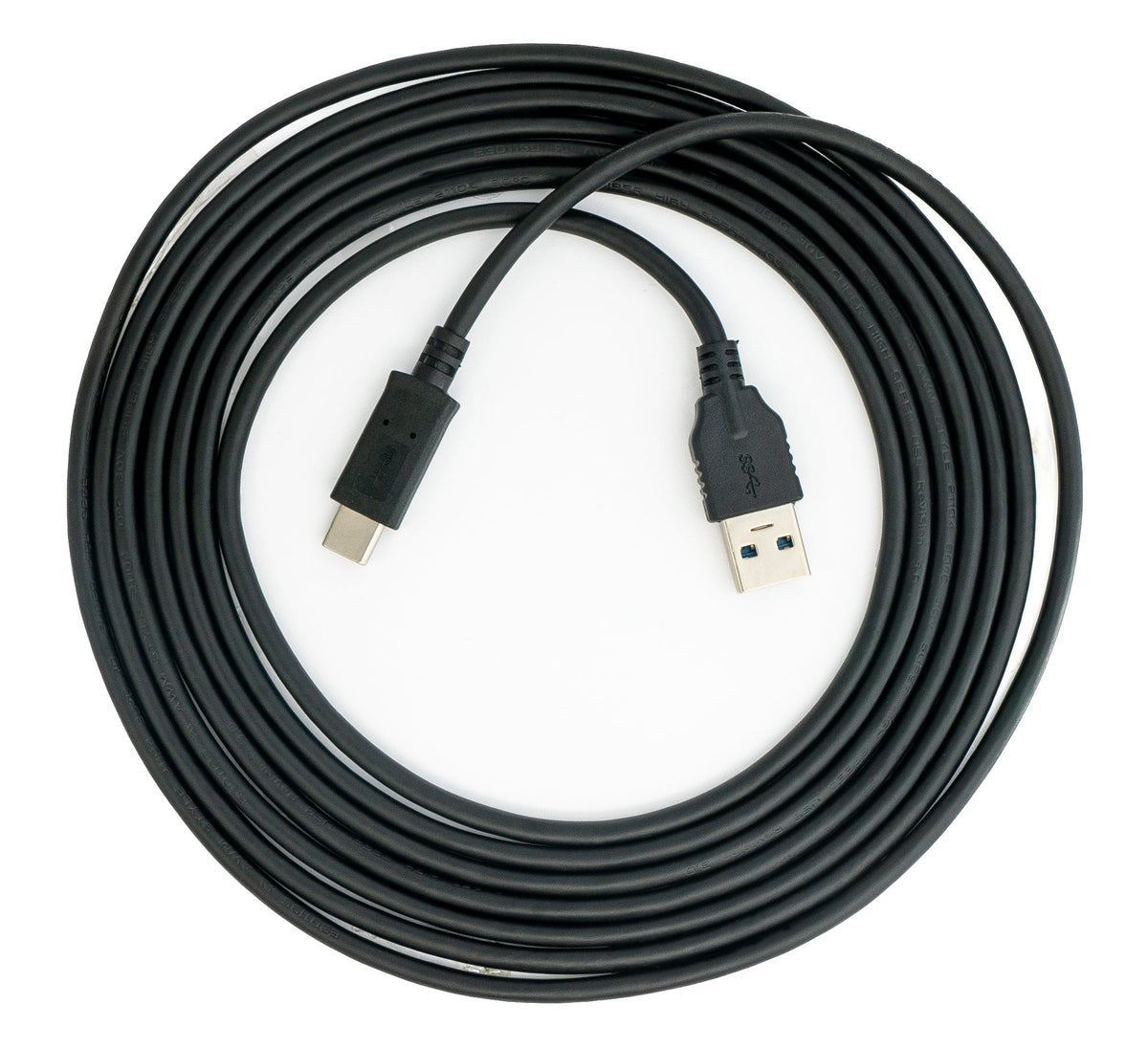 USB 3.1 Kabel 300 cm Typ C Stecker zu 3.0 Typ A Stecker in Schwarz | System-S