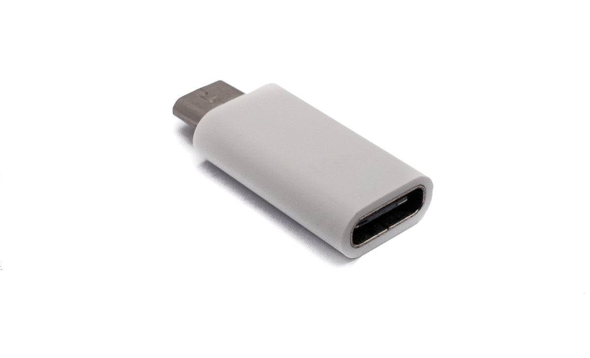 USB 3.1 Adapter Typ C Buchse zu 2.0 Micro B Stecker Kabel in Weiß | System-S