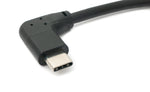 USB 3.1 Kabel 100 cm Typ C Stecker zu Stecker Winkel in Schwarz | System-S
